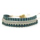 Bracelet Argentinas bleu noir neige
