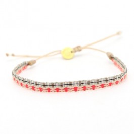 Argentinas cream red and jean bracelet