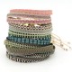 Bracelet Argentinas noir gris doré