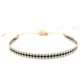 Bracelet Argentinas beige gris noir