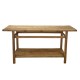 Console double plateau en pin recyclé 160 cm