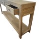 Recycled pine 190 cm console table with 4 drawers