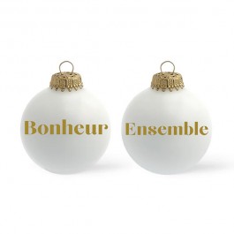 Boule de Noël BONHEUR ENSEMBLE 