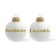Boule de Noël BONHEUR ENSEMBLE 