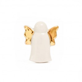 Fève blanche et dorée ange