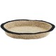 D39 cm black and natrual seagrass tray