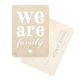 Carte postale Cinq Mai - We are Family vintage paper