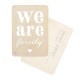 Carte postale Cinq Mai - We are Family ardoise