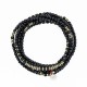6 turn brown leo  bracelet