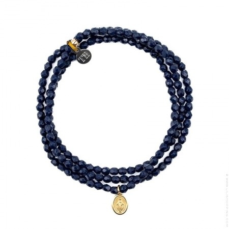 3 turn green forest gold plated heart bracelet