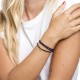 3 turn green forest gold plated heart bracelet