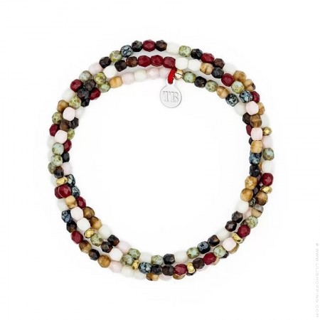 Bracelet 6 tours Vendôme slim multico