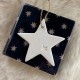 Star with a star in white ceramic