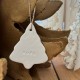 Sapin Noël en céramique blanche
