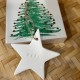 Etoile Noël en céramique blanche