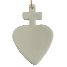 Ex-voto in white ceramic