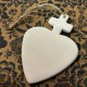 Ex-voto in white ceramic