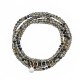 Bracelet 6 tours Black panther noir mat