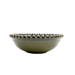 Coupe perlée olive 34 cm