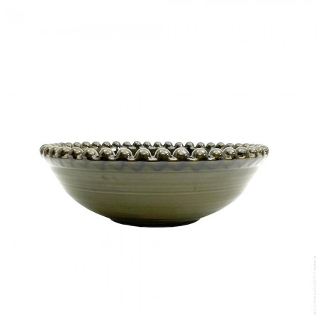 Black enamelled Berber tray