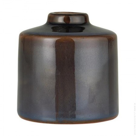 Bougeoir noir 24,5 cm