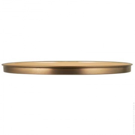 Plateau rond 41 cm émaillé mastic