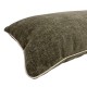 Coussin velours kaki chiné 35 x 50
