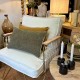 Coussin kaki chiné 35 x 50
