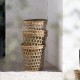 Panier rond ouvert et abat-jour Basopen