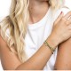 Bracelet 3 tours trèfle gold vert marbré