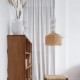 Golden raffia 4 floors wall lamp