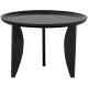 Set de 2 tables d'appoint en manguier noir