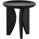 Set de 2 tables d'appoint en manguier noir