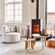 Ensemble de 2 tables d'appoint en manguier naturel