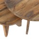 Ensemble de 2 tables d'appoint en manguier naturel