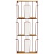 Shiny gold iron and bamboo card rack
