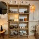 Bibliothèque en bois recyclé