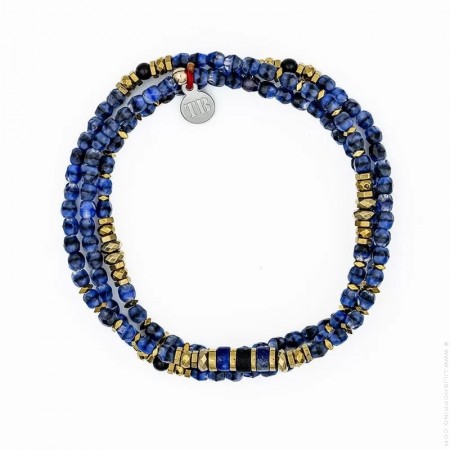 Bracelet 3 tours Ocean 3 denim