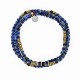Bracelet 3 tours Ocean 3 denim