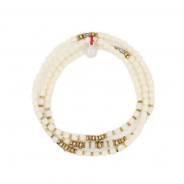 Bracelet 3 tours Ocean 3 vanille