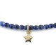Bracelet 3 tours trèfle gold vert marbré