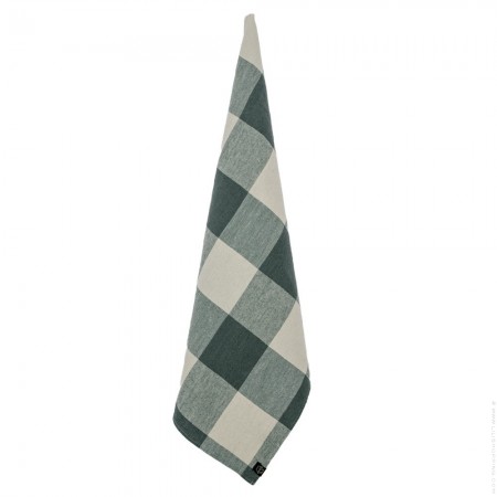 Torchon de vaisselle en lin Piana charbon