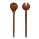 Oiled walnut salad servers