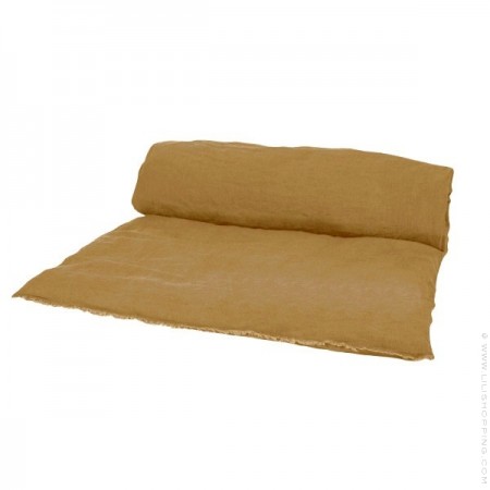 Gold Viti linen bedroll