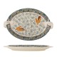 Hezha blue serving tray