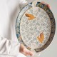 Hezha blue serving tray
