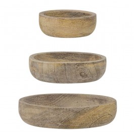 Set de 3 bols en manguier Joana