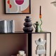 Vase boule vert