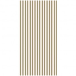 Pack of 16 green stripped paper napkins