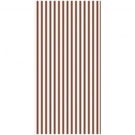 Serviettes en papier rayées marron (pack de 16)